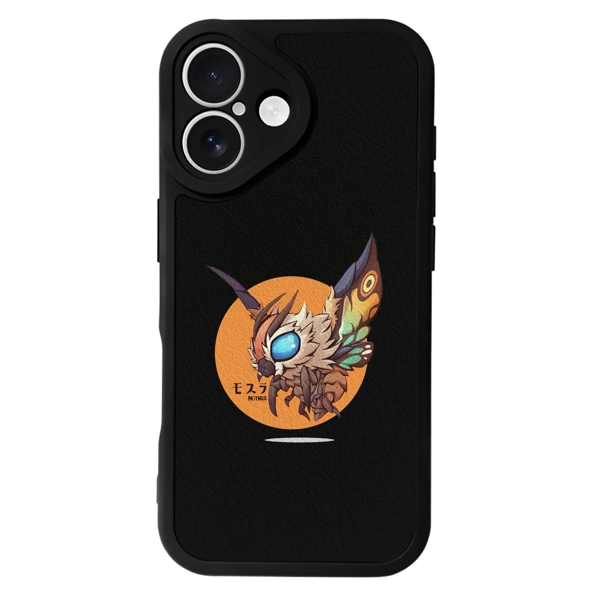 ゴジラ グッズ,モスラ - IPhone 16シリーズ対応 ・ シリコンスマホケース ・ レザー調 ・ 高精度フィット ・ 耐衝撃 ・ ワイヤレス充電対応 ・ 精密カット